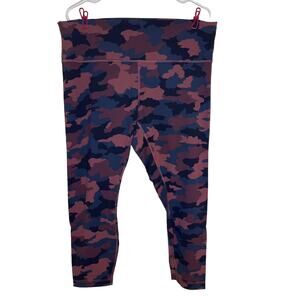 Lululemon Wunder Under High Rise Tight Heritage 365 Camo Smoky Red Size 18